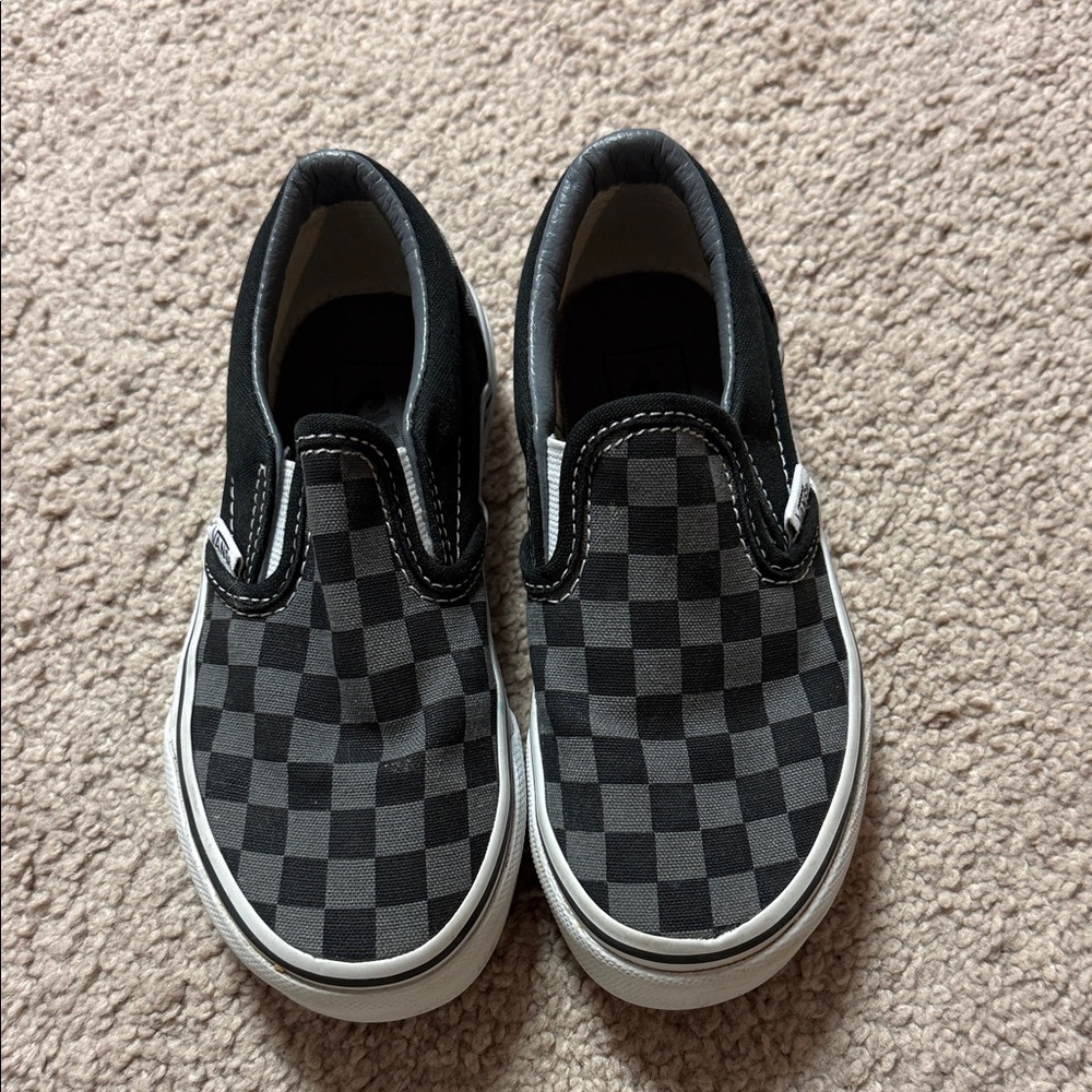 Vans Kids Shoes - Black and Gray Checkered